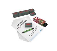 Plain pack of 10 boards pens and erasers