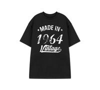 Show Me The Merch Mens Black Made In 1964 Short Sleeved T-Shirt - Medium