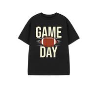 Show Me The Merch Unisex Kids Black Game Day Short Sleeved T-Shirt - 13-14 Years