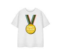 Show Me The Merch Unisex Kids White First Place Short Sleeved T-Shirt - 18-24 Months