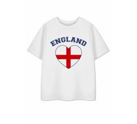 Show Me The Merch Unisex Kids White Heart Short Sleeved T-Shirt - 2-3 Years