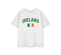 Show Me The Merch Unisex Kids White Ireland Short Sleeved T-Shirt - 13-14 Years