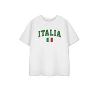 Show Me The Merch Unisex Kids White Italy Short Sleeved T-Shirt - 9-10 Years