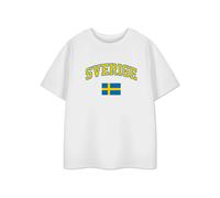 Show Me The Merch Unisex Kids White Sweden Short Sleeved T-Shirt - 2-3 Years