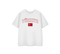 Show Me The Merch Unisex Kids White Turkey Short Sleeved T-Shirt - 5-6 Years