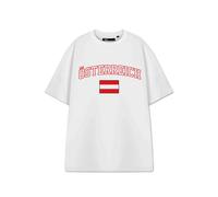 Show Me The Merch Unisex White Austria Short Sleeved T-Shirt - Medium