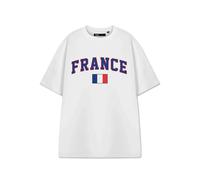 Show Me The Merch Unisex White France Short Sleeved T-Shirt - Medium