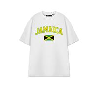 Show Me The Merch Unisex White Jamaica Short Sleeved T-Shirt - X-Large