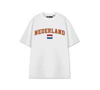 Show Me The Merch Unisex White Netherlands Short Sleeved T-Shirt - Small