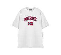 Show Me The Merch Unisex White Norway Short Sleeved T-Shirt - Medium