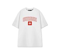 Show Me The Merch Unisex White Switzerland Short Sleeved T-Shirt - XX-Large