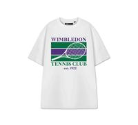 Show Me The Merch Unisex White Wimbledon Short Sleeved T-Shirt - X-Large