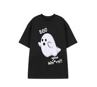 Show Me The Merch Womens Black Boo You Wh*re Short Sleeved T-Shirt - Medium