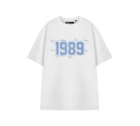 Show Me The Merch Womens White 1989 Short Sleeved T-Shirt - Medium