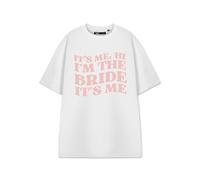 Show Me The Merch Womens White Graphic Tee | Short Sleeve Hi It's Me T-Shirt | Apparel Gift Top for Women | Taylor Merchandise for Her