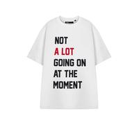 Show Me The Merch Womens White Not A Lot Going On Short Sleeved T-Shirt - XXX-Large