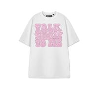 Show Me The Merch Womens White Talk Thirty To Me Short Sleeved T-Shirt - Small