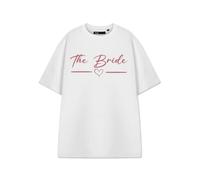 Show Me The Merch Womens White The Bride Short Sleeved T-Shirt - Medium