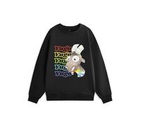 Show Me The Merch Yugo Unisex Black Rainbow Sweatshirt - Medium
