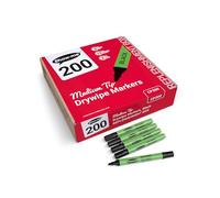 SHOW-ME - Whiteboard Markers | Drywipe, Erasable Black Medium Tip 2mm Line | Classroom Board Writing Pens with 3-Day Cap-off, Box of 200