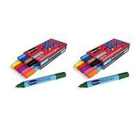 Show Me Whiteboard Pens - Long-Lasting Markers With Easy-Fit Lids, Comfortable & Safe Dry Wipe Markers With Anti-Splay Nibs - Fine, 10PK (Pack of 2)