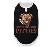 Show Me Your Pittie's Dog Clothes Dogs Jacket Pet Shirts Coats for Summer Apparel L