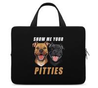 Show Me Your Pitties Laptop Bag Sleeve Funny Tablet Case Protective Carry Bag Briefcase with Handle 15inch