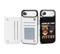 Show Me Your Pitties Phone Case Compatible for iPhone 17 Air Wallet Cases Card Holder Cell Phone Cover Protection