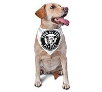 Show Me Your Pitties Spring Dog Bandanas Boy Bulk Puppy Kerchief Adjustable Soft Triangle Bibs Accessories for Small Medium Large Dogs Cats White