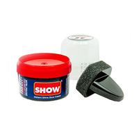 SHOW NAVY Instant Shine Shoe Polish Cream with Sponge for Shoes Boots Bags - Unisex 50ml 1 Unit Polish Cream - Leather Nourishment and Conditioner - Shoe Care Products