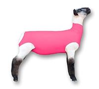 Show Pro Pink Spandex Lamb Tube for Show Sheep & Lamb - Show Livestock Supplies: Sheep Covers & Blankets (Medium)