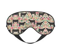 Show Steer Cows Cattle Light Blocking Sleep Mask Adjustable Comfortable Soft Eye Cover Reversible Night Rest