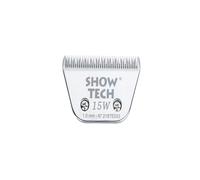 Show Tech Pro Wide Snap-on Clipper Blade - Wide Width for Larger Breeds - Ultra-Fine Finish - Carbon Steel - #15W