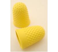 Show Tech Rubber finger stalls, yellow