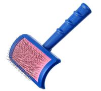Show Tech Tuff On Tangles Long Pin Slicker Brush - Professional Dog Slicker Brush for Dogs | Suitable for Long-Haired Pets | Ergonomic Design | Enhance Your Pet's Coat Health & Appearance - Standard
