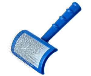Show Tech Tuff On Tangles Long Pin Slicker Brush - Professional Dog Slicker Brush for Dogs | Suitable for Long-Haired Pets | Ergonomic Design | Enhance Your Pet's Coat Health & Appearance - Soft