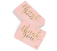 Show your customers you value them with these 50pcspack Thank you cards