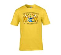 Show Your Spots Pudsey Stitch T-Shirt, Bear Pudsey Shirt, Spotty Day Tshirt, Children Need TOP, Let's Raise Lots! School Event Unisex Top (Yellow, M)