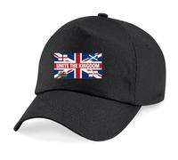 Show Your Support with The Unite The Kingdom Baseball Cap Flags (UK, Alpha, One Size, Black)