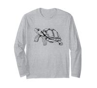 Show Your True Love for the Gentle Sulcata Tortoise Long Sleeve T-Shirt