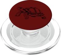 Show Your True Love for the Gentle Sulcata Tortoise PopSockets PopGrip for MagSafe