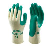 Showa 310 Builders Safety Work Gloves With Textured Grip In Green - Size 10 - Xl