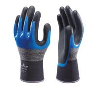 Showa 376R Double Dipped Nitrile Grip Work Gloves - Size 9 - Xl