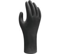 SHOWA 6112PF Biodegradable Nitrile Powder Free Disposable Safety Glove, Black, Large, (1 Box of 100 Gloves)