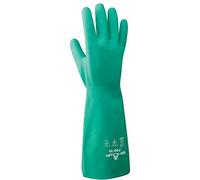 SHOWA 730 Nitrile Glove, Flock-Lined, Chemical Resistant, 15 mils Thick, 13" Length, X-Large (Pack of 12 Pairs)
