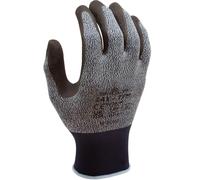 Showa E01-341L Grey Multipurpose Gloves - Latex Palm Coating to 13 Gauge Nylon/Polyester Backing Fabric, Size L, Grey