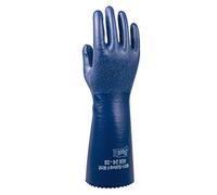 Showa NSK24 Chemical Resistant Safety Gloves Nitrile Coated Work Mitts - Size 10 / Large