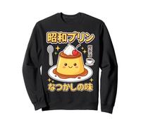 Showa Pudding Retro Japanese Kissaten Cafe Nostalgic Dessert Sweatshirt