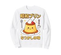 Showa Pudding Retro Japanese Kissaten Cafe Nostalgic Dessert Sweatshirt