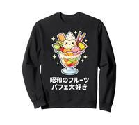Showa Retro Fruit Parfait Kawaii Japanese Cafe Dessert Art Sweatshirt